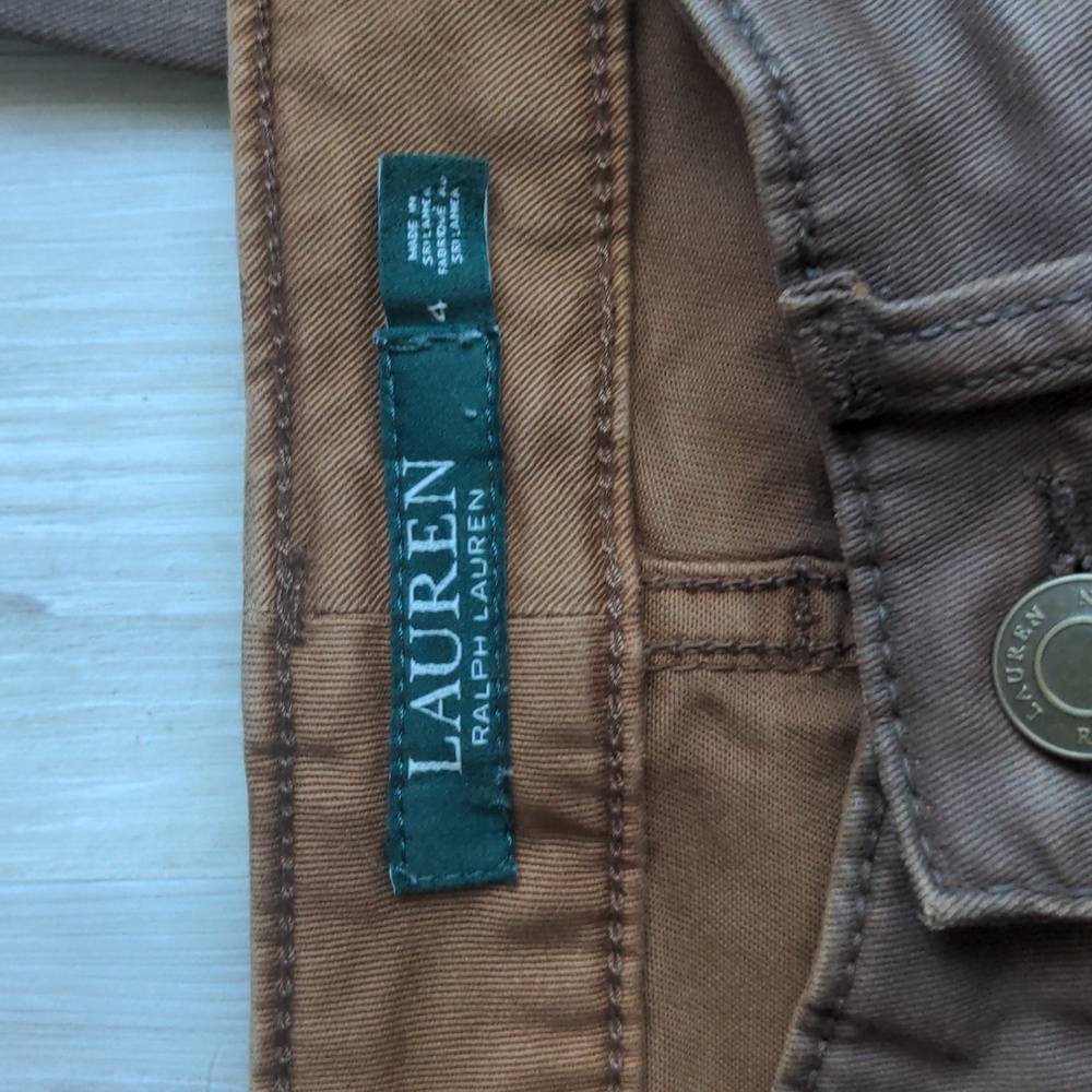Ralph Lauren Brown premier skinny ankle Ralph Lauren jeans size 4 - Picture 2 of 16
